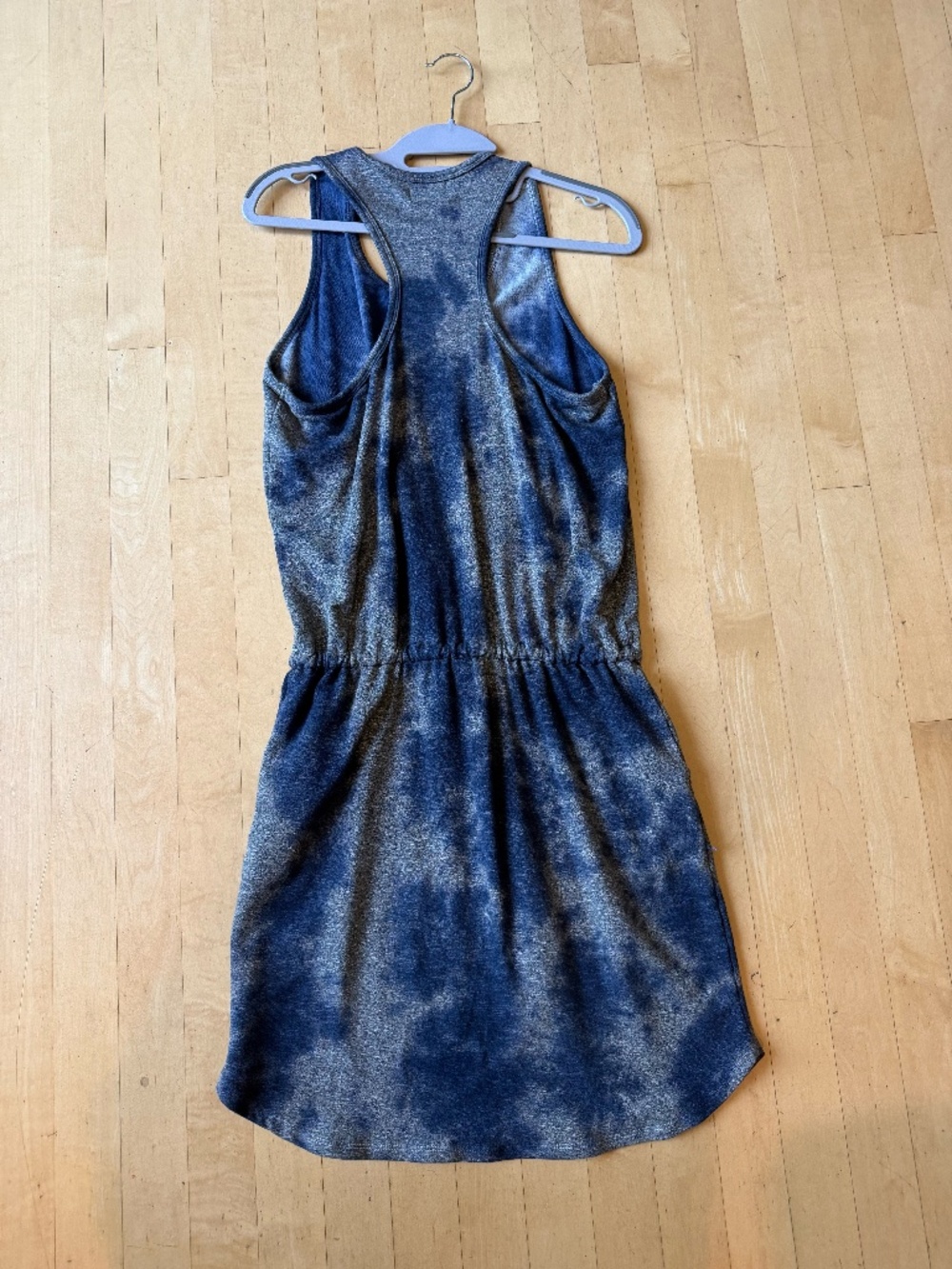 SUNDRY Blue/grey tie dye racer back tank sundress, 1 (S), GD1294 - Picture 5 of 5